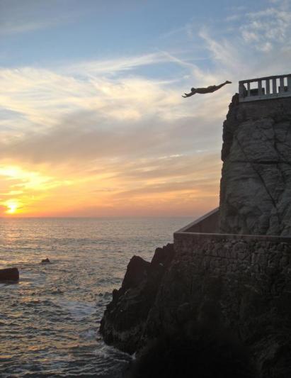 Competition entry: Dive at a Mexican Sunset